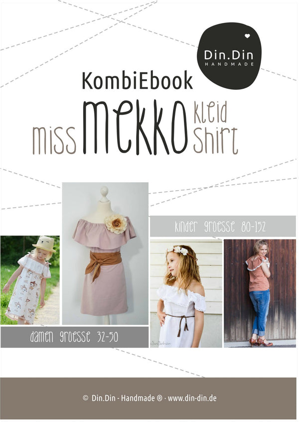 Kombi-eBook - "Mekko & Miss Mekko" - Kleid/Shirt - Din Din Handmade