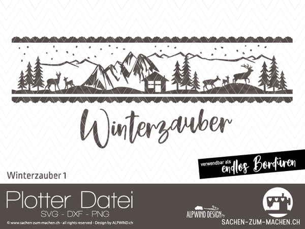 Plotterdatei - "Winterzauber #1" - Alpwind