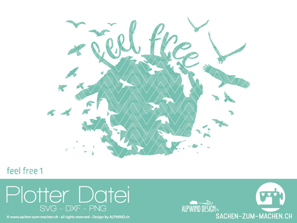 Plotterdatei - "feel free #1" - Alpwind