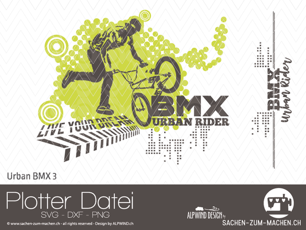 Plotterdatei - "Urban BMX #3" - Alpwind