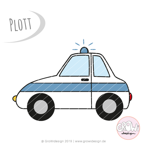Plotterdatei - "Polizeiauto" - GroWidesign