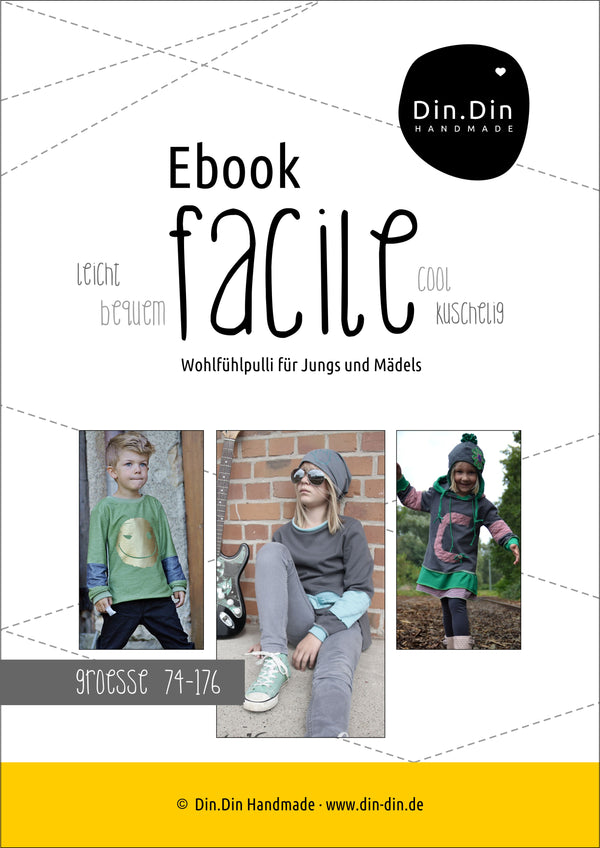 eBook - "Facile" - Pullover - Din Din Handmade
