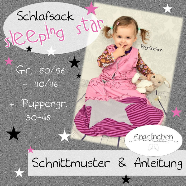 eBook - "Sleeping Star" - Schlafsack - Baby - Kinder - Puppen - Engelinchen Design