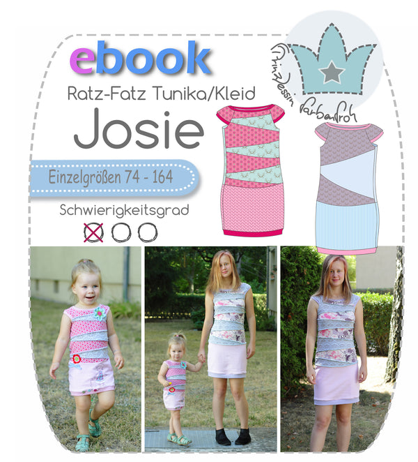 Freebook - "Josie" - Tunika/Kleid - Prinzessin Farbenfroh