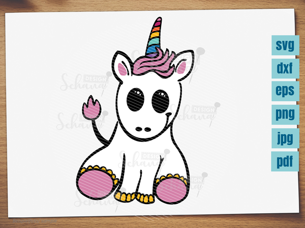 Plotterdatei - "Unicorn Baby" - Schana Design