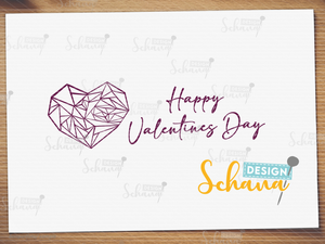 Plotterdatei - "Valentinskarte" - Schana Design