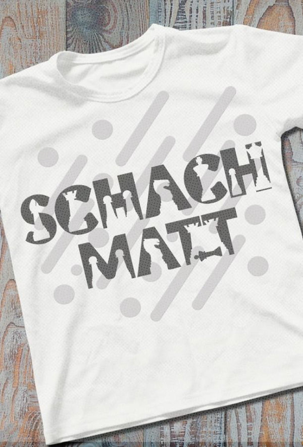Plotterdatei - "SCHACH / SCHACH MATT SHADOW INKL. TRASH UND SPLASH DEKO" - Daddy2Design - Glückpunkt.