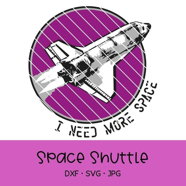 Plotterdatei - "Space Shuttle / Raumschiff / Rakete" - Oma Plott