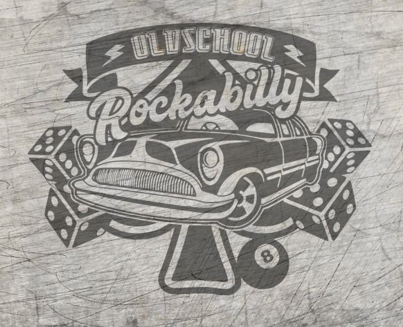 Plotterdatei - "Rockabilly" - B.Style