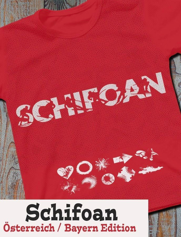 Plotterdatei "Shadow SCHIFOAN Special" von Daddy2Design - Österreich - Snowboard - Ski fahren - Skier - Winter - Alm - Hütte - Berg - Abfahrt - Alpen - vorglühen -  bunt - beschriften -  Schriftzug - Schrift - Plott - Plotten -  T-Shirt - Drucken - Glückpunkt.