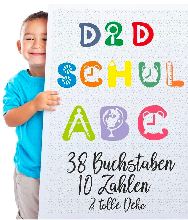 Plotterdatei - "Das große Schul-Alphabet" - Daddy2Design - Glückpunkt.