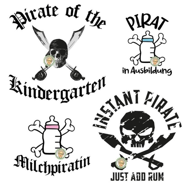 Plotterdatei - "Piraten-Set" - Oma Plott