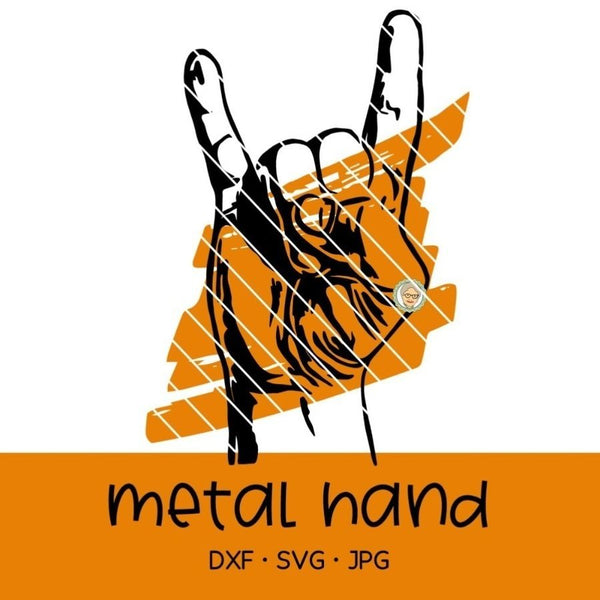 Plotterdatei - "Metal Hand" - Oma Plott