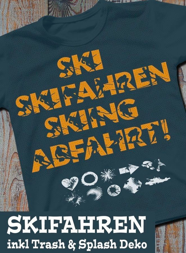 Plotterdatei "Shadow Sport - Ski Fahren " von Daddy2Design.  Shadows - Silhouette - Schatten - Schriftzug - Schrift - Plott - Plotten - Schnee - Sport - Eis - trainieren -  Skifahren - Piste - Berg - Schlitten - Eiszapfen - Schneeflocke - kalt -  Glückpunkt.