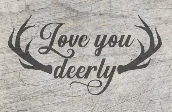 Plotterdatei - "Love you deerly" - B.Style