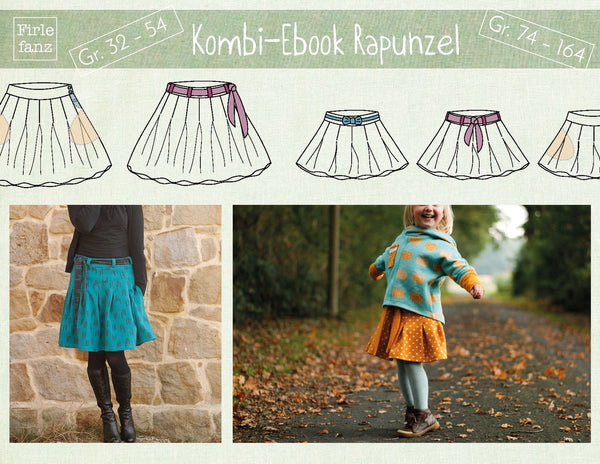 Kombi-eBook - "Rapunzel" - Faltenrock - Firlefanz - Glückpunkt.