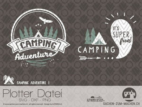 Bei diesem Angebot handelt es sich um die Plotterdatei "Camping Adventure #1" von ALPWIND ®. Schwierigkeitsgrad: Anfänger - Dateiformat: SVG, DXF und PNG Datei - Design: ALPWIND ®. Alle Rechte vorbehalten/All rights reserved. - Sewing - DIY - Do it yourself - plottern - plotten - plott - Nähzimmer - Hobby  - Urlaub - Familie - Sommer - Ausflug - Wald - Zelt - Wohnwagen