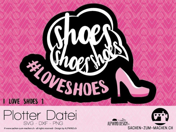 Bei diesem Angebot handelt es sich um die Plotterdatei "I love Shoes #1" von ALPWIND ®. Schwierigkeitsgrad: Anfänger - Dateiformat: SVG, DXF und PNG Datei - Design: ALPWIND ®. Alle Rechte vorbehalten/All rights reserved. - Sewing - DIY - Do it yourself - plottern - plotten - plott - Nähzimmer - Schuhe - Mädchen -Frauen - Beauty - Fashion - Bekleidung - Highheels