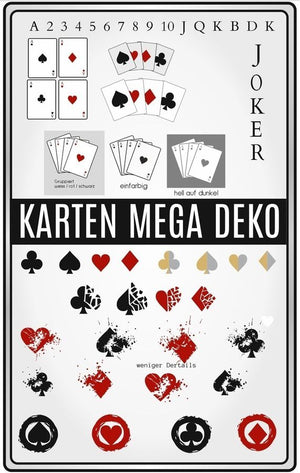 Plotterdatei - "Spielkarten ABC und Mega Deko" - Daddy2Design