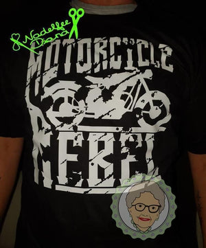 Plotterdatei - "Motorcycle Rebel" - Oma Plott