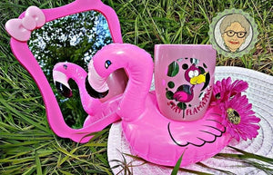 Plotterdatei - "Crazy Flamingo" - Oma Plott