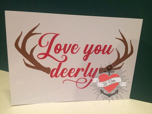 Plotterdatei - "Love you deerly" - B.Style