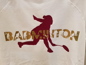 Plotterdatei - "Badminton Shadow Sport inkl. Träsh-Deko" - Daddy2Design