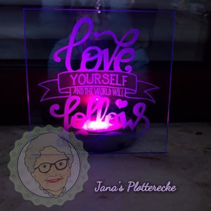 Plotterdatei - "Love yourself" - Oma Plott