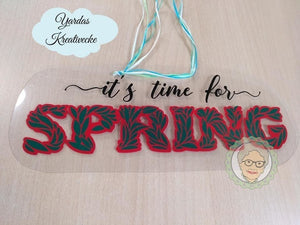 Plotterdatei - "It´s time for Spring" - Oma Plott