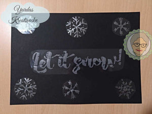 Plotterdatei - "Let it snow" - Oma Plott