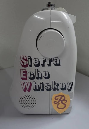Plotterdatei - "Sierra Echo Whiskey" - B.Style